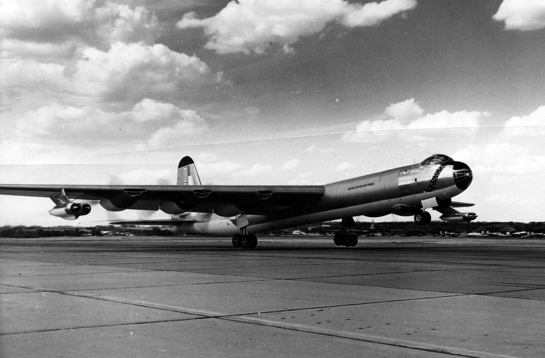 Convair B-36J-10-CF Peacemaker, 52-2827, the last B-36 built. (U.S. Air Force)