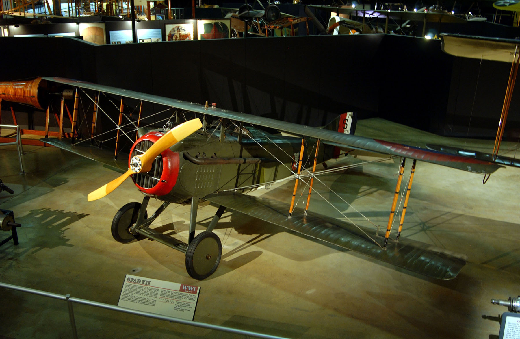 SPAD VII C.1, serial number A.S. 94099, on display at the National Museum of the United States Air Force. (U.S. Air Force)
