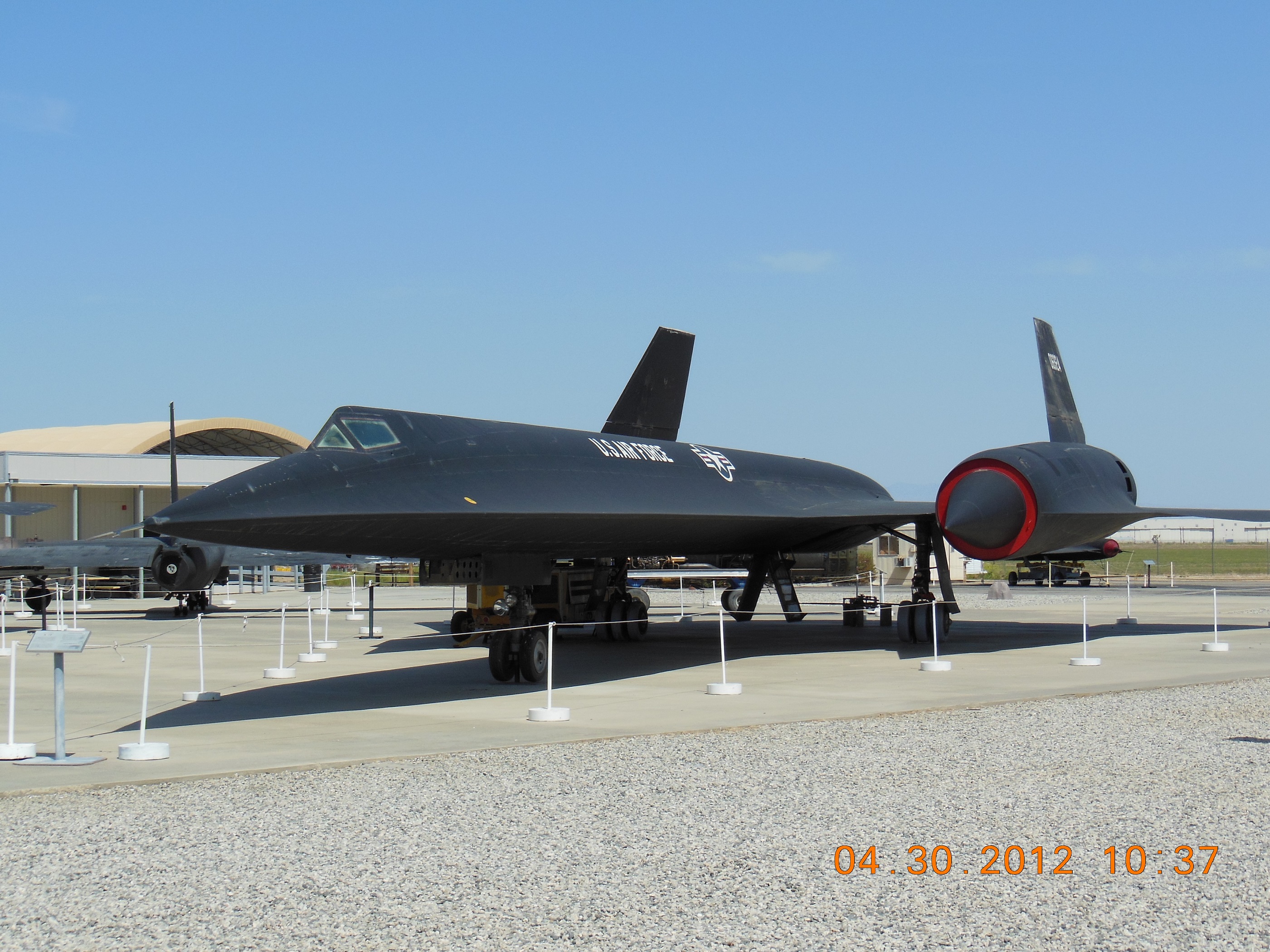 Lockheed A-12 60-6924 at the Blackbird Airpark, Air Force Plant 42, Palmdale, California. (© 2012, Bryan R. Swopes)