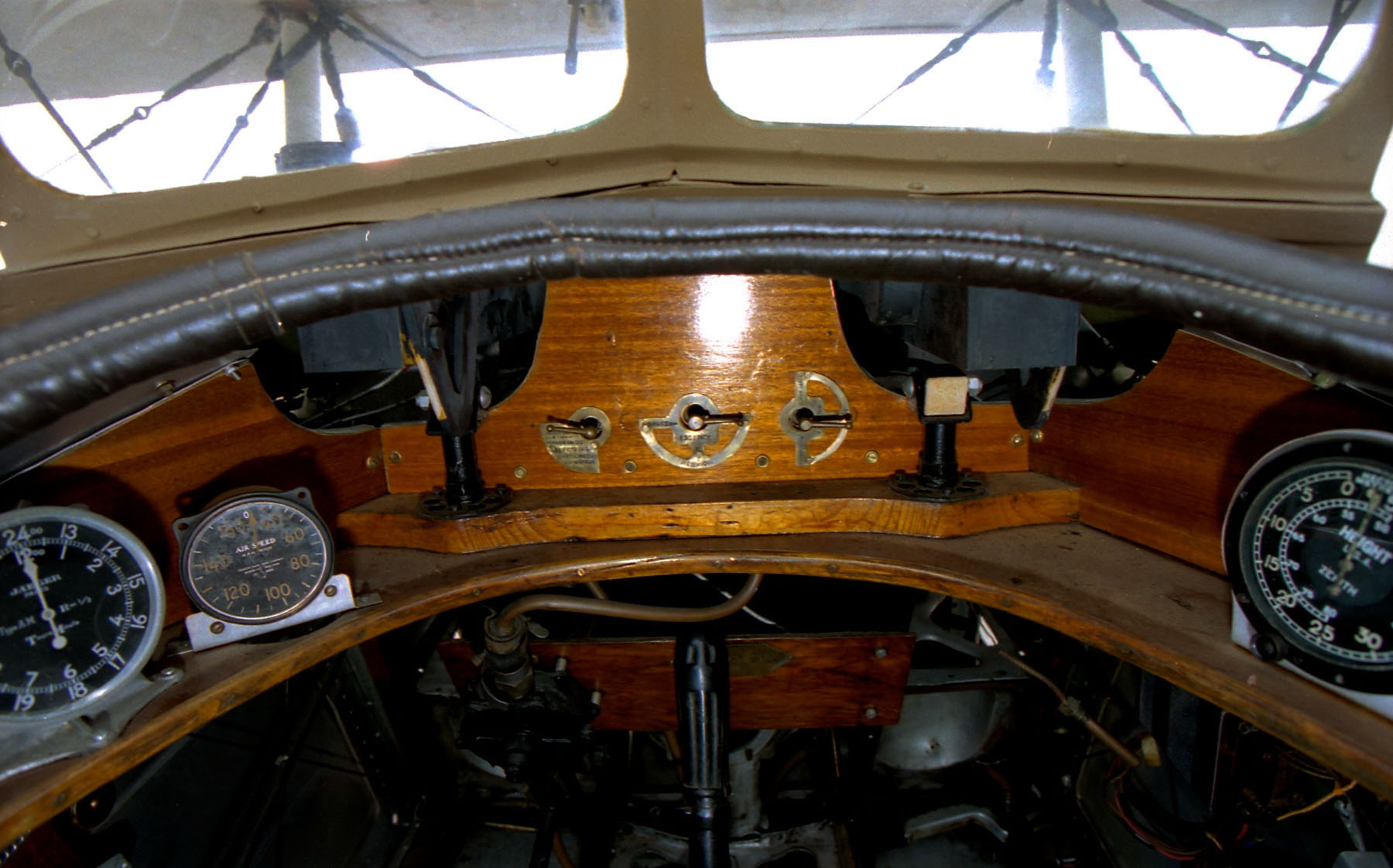 Instrument panel of SPAD S.XIII C.1 16439 at NMUSAF. (U.S. Air Force)