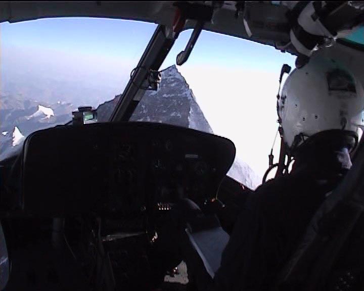 Didier Delsalle approches the summit of Mount Everest. (Eurocopter) 