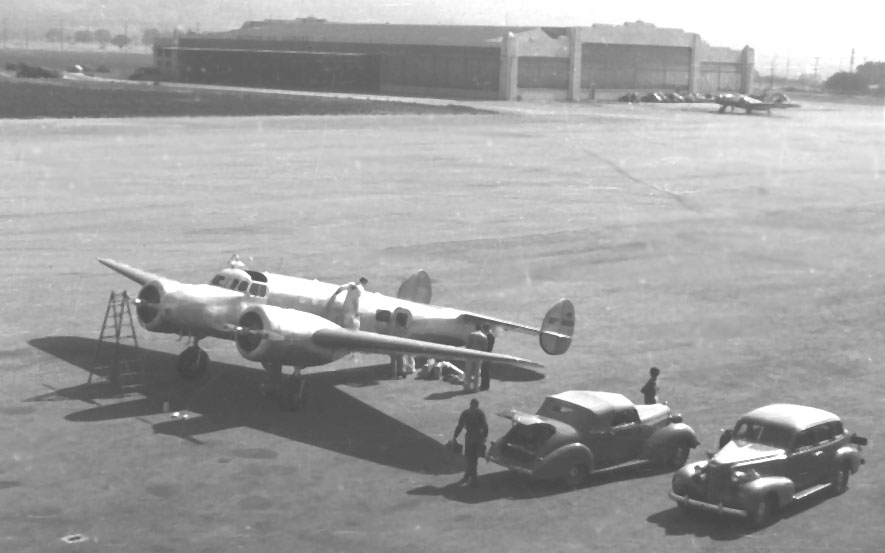 Amelia Earhart prepares to leave Burbank, California, 21 May 1937.