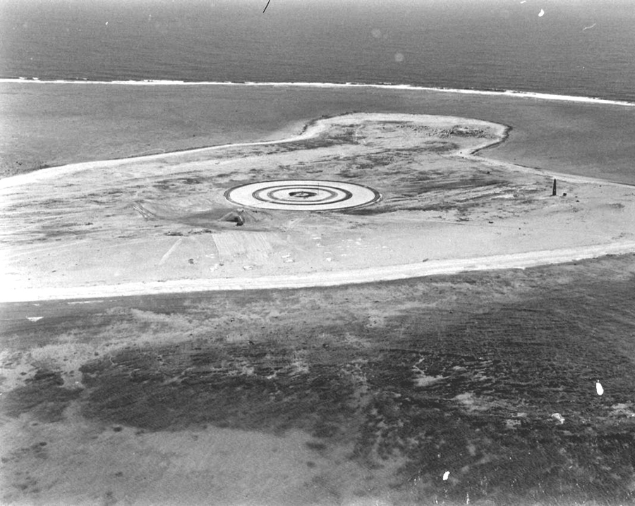 Redwing Cherokee target, Namu Island, Bikini Atoll, May 1956.
