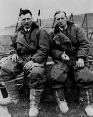 John Alcock and Arthur Whitten-Brown, 14 June 1919. (Vickers PLC)