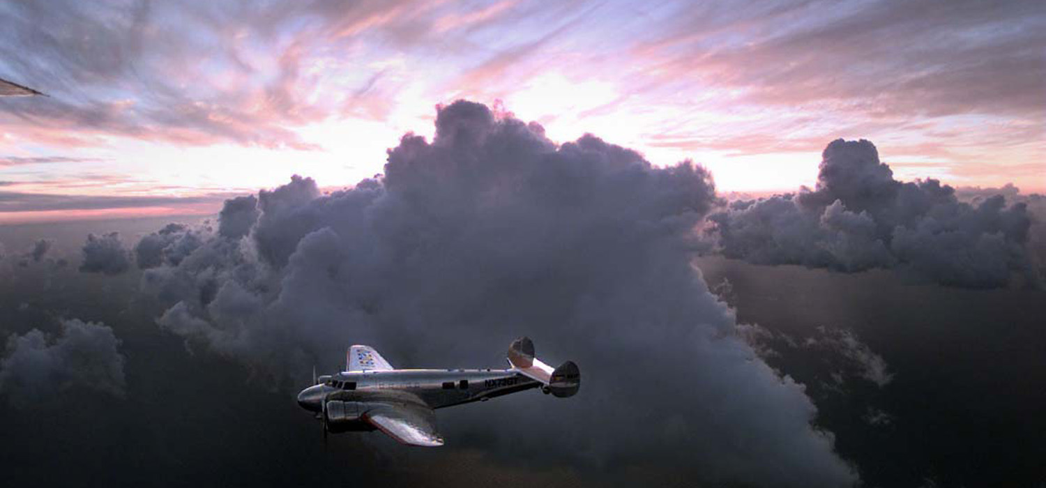 Photo of a replica of Earhart's Lockheed Electra 10E, flown by Linda Finch. (Tony Bacewicz / The Hartford Courant)