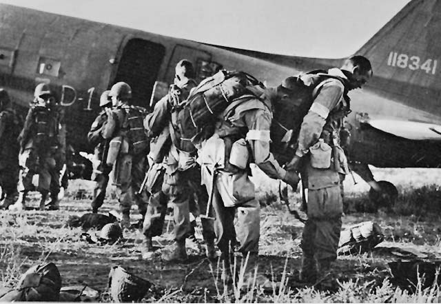 U.S. Paratroopers board a Douglas C-47 Skytrain for Operation Husky, 9 July 1943. (U.S. Army)