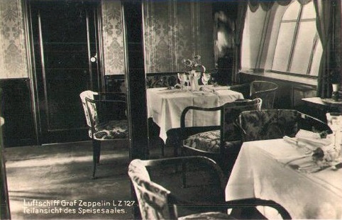 A dining room aboard Graf Zeppelin.
