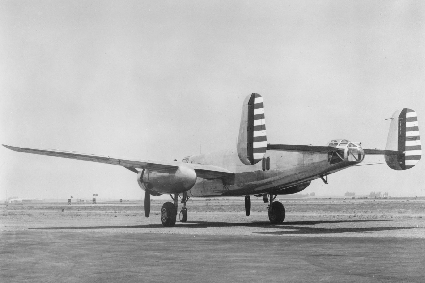North American B-25 Mitchell 40-2165, left rear. (U.S. Air Force) 