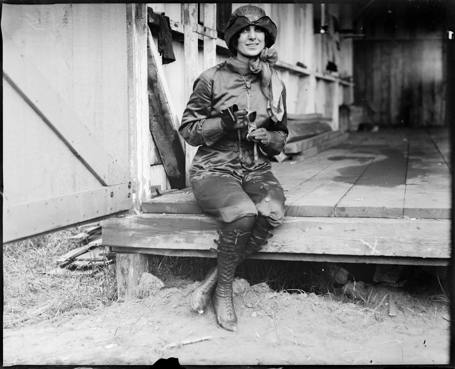 Miss Harriet Quimby, 1911, (Leslie Jones Collection, Boston Public Library)