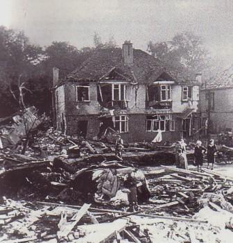 The first V-2 rocket to hit London impacted in Staveley Road at 18:40:52, 8 September 1944, killing 3 persons and injuring 17 others.