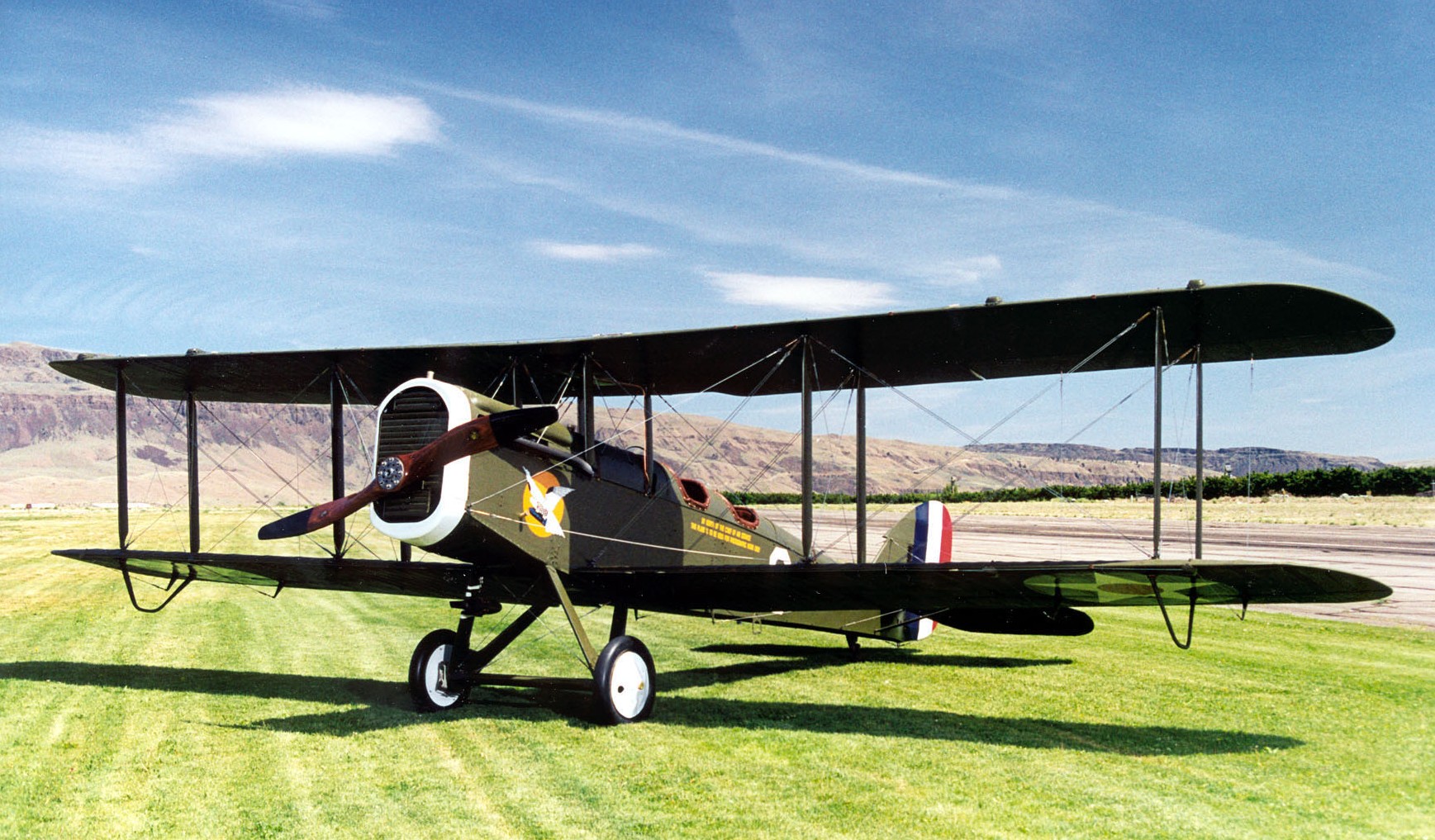 Reproduction of DH-4-S-1, A.S. 22-353, in teh collection of the National Museum of the United States Air Force, Wright-Patterson Air Force Base, Ohio. (U.S. Air Force)