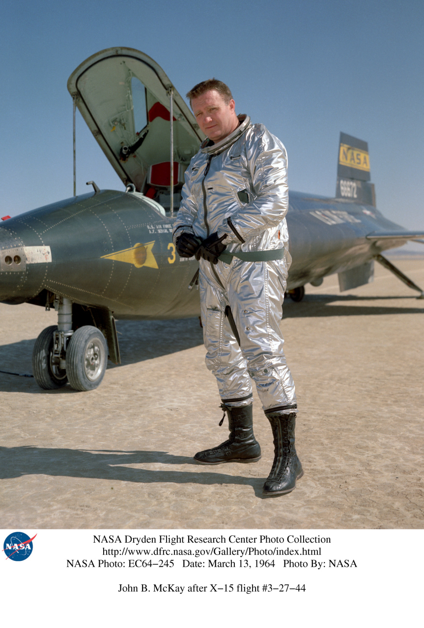 McKAY, John B. (Jack) with X-15 56-6672, 13 March 1964