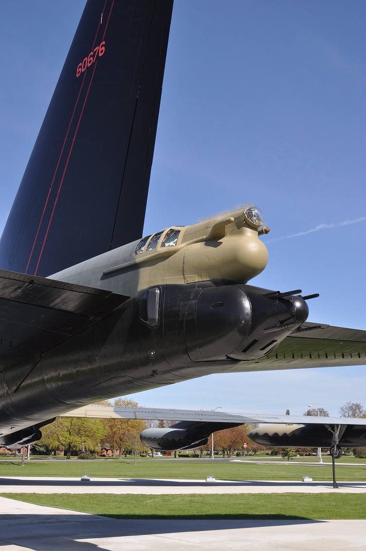 The tail gun turret of B-52D 56-676. (U.S. Air Force) 