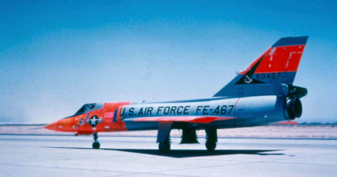 Convair F-106A Delta Dart 56-0467 after setting World Speed Record. (U.S. Air Force)