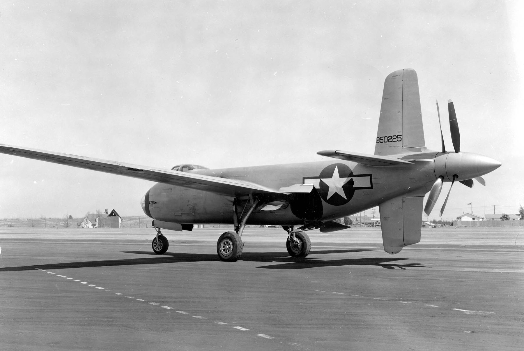 Douglas XB-42 43-50225, the second prototype. (U.S. Air Force)