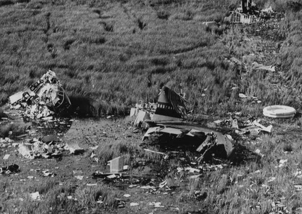 Wreckage of Eastern Airlines Flight 401.