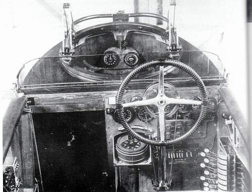 Cockpit of a Handley Page V/1500.