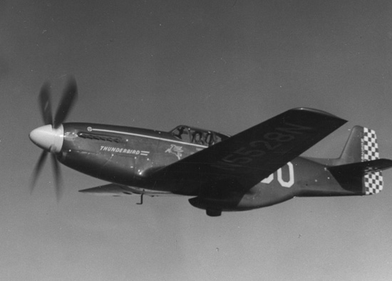 Jackie Cochran's record-setting North American Aviation P-51C Mustang, Thunderbird.