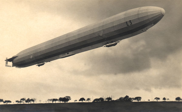 Luftschiff Zeppelin LZ24, the Imperial German Navy bomber L3. (Royal Air Force Museum)