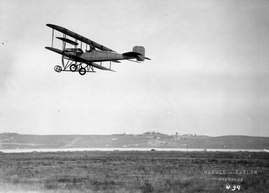 Martin T Army Tractor in flight at San Diego. (San Diego Air and Space Museum)