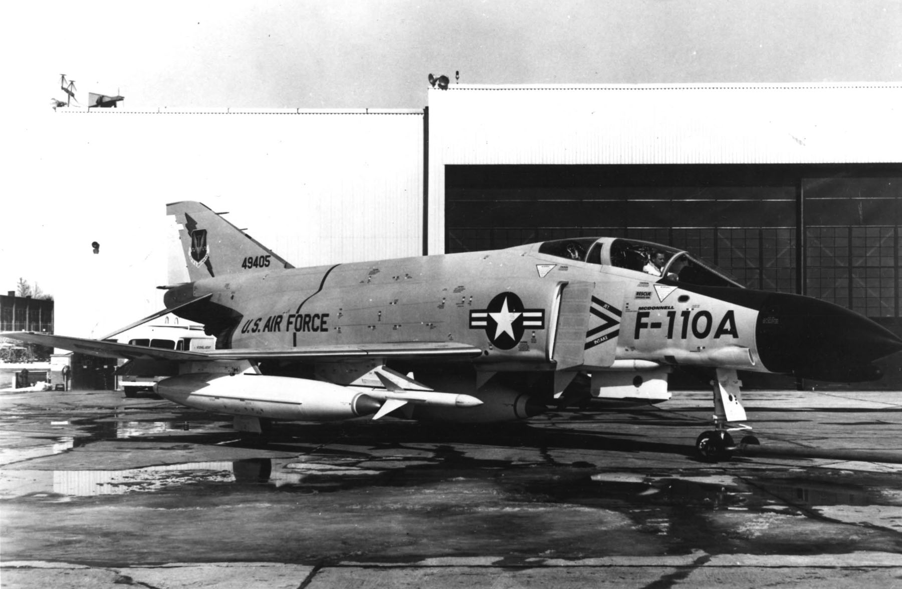 McDonnell F-110A Spectre 149405 (F4H-1, F-4B-9i, and F-4C-15-MC 62-12168).