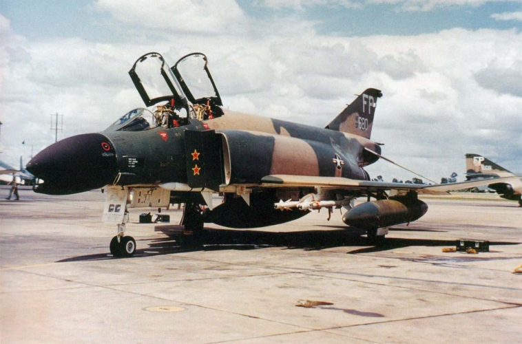 Colonel Robin Olds shot down two MiG-17 fighters with this McDonnell F-4C-21-MC Phantom II, 63-7680. (U.S. Air Force)