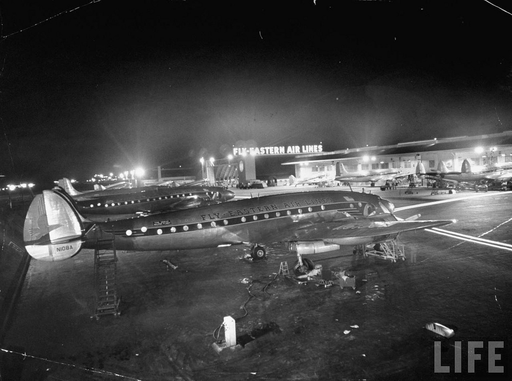 An Eastern Air Lines Lockheed L-749 Constellation, N108A. (LIFE Magazine)