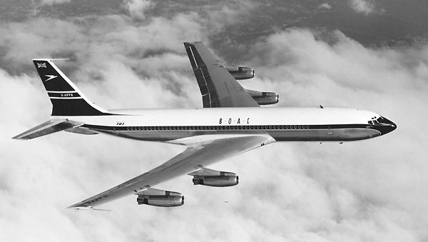 British Overseas Airways Corporation's Boeing 707-436 Intercontinental, G-APFE. (BOAC)