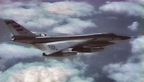 Convair B-58A-10-CF Hustler 59-2485 in flight. (General Dynamics)