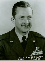 Lieutenant Colonel Robert R. Scott, U.S. Air Force, 5 March 1955. (U.S. Air Force photograph)