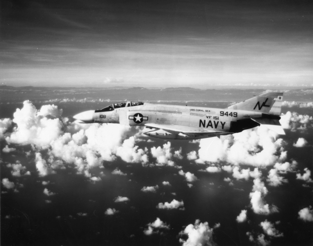 Record-setting McDonnell F-4B-11-MC Phantom II, Bu. No. 149449, VF-151, USS Coral Sea (CV-43). (U.S. Navy)