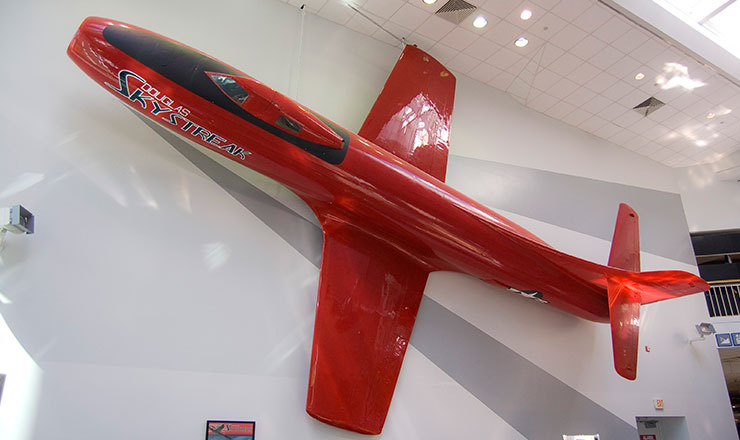 Douglas D-558-I Skystreak, Bu. No. 37970, at the National Naval Aviation Museum, Naval Air Station Pensacola, Florida. (U.S. Navy)