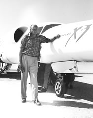 William B. Bridgeman with the Douglas X-3.