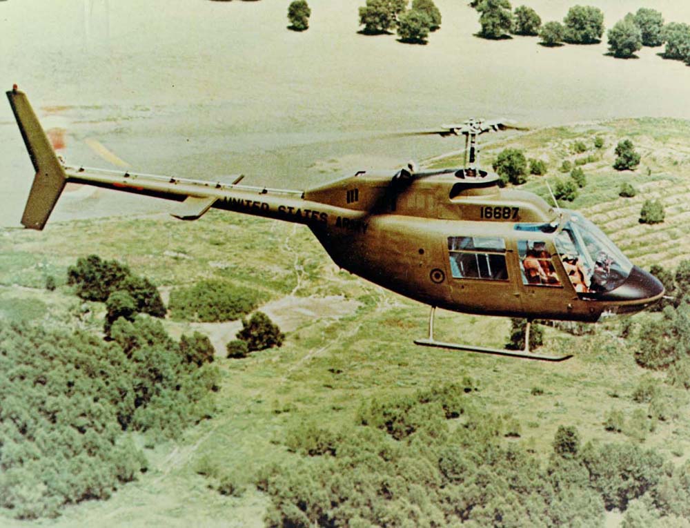 The first production Bell OH-58A-BF Kiowa, 68-16687. (U.S. Army)