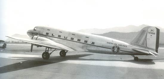 American Airlines' Douglas DST NC14988 at Glendale, California. 1 May 1936. (DM Airfield Register)