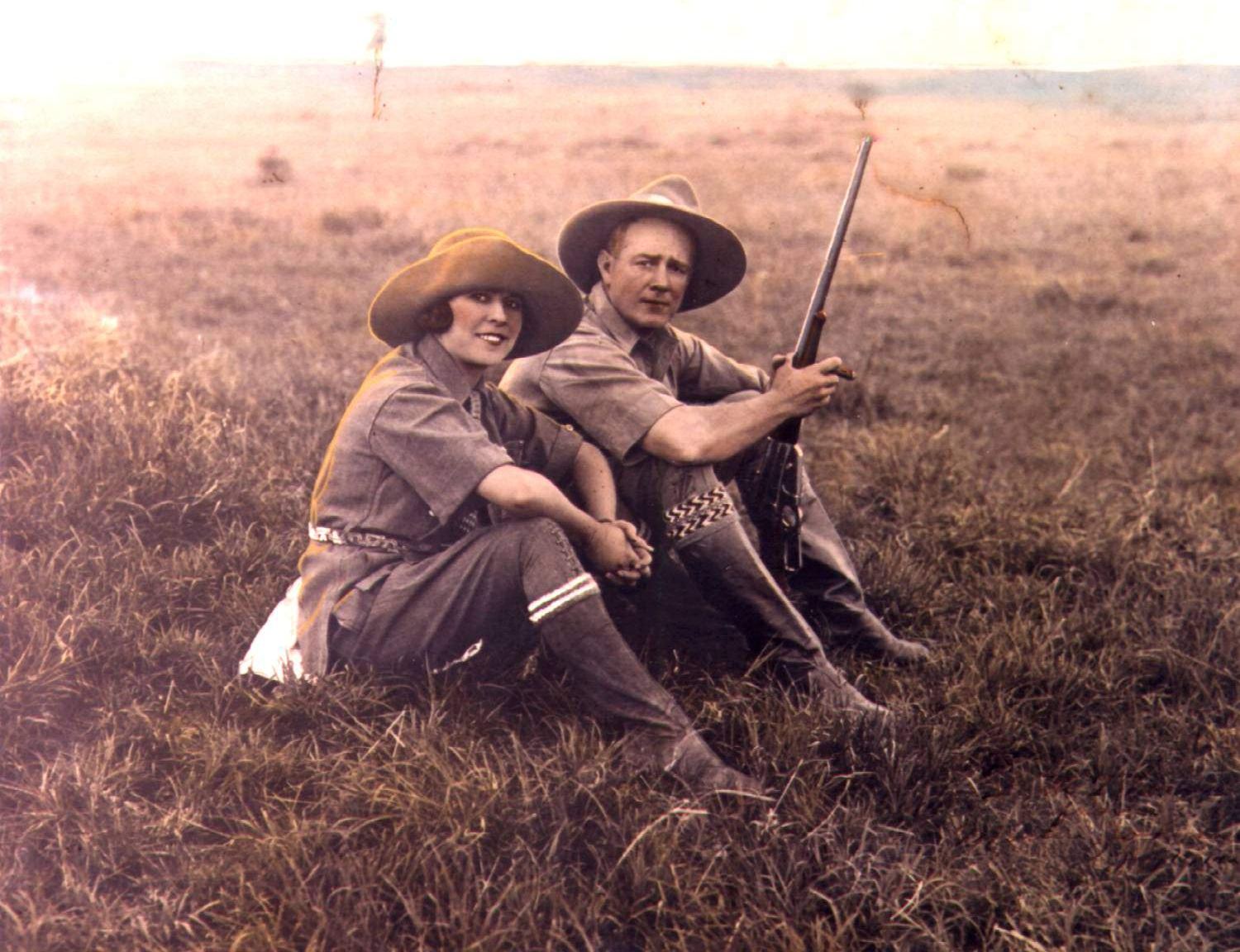 Osa and Martin Johnson. (Osa and Martin Johnson Safari Museum)