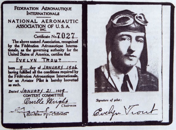 National Aeronautic Association Pilot’s Certificate No. 7027, signed by Orville Wright. (The Ninety-Nines)