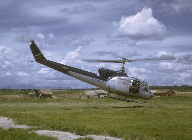 A Bell Model 204B helicopter operated by Air America.