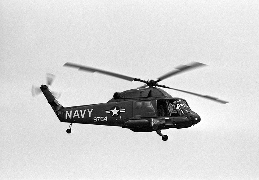 Kaman UH-2A Seasprite Bu. No. 149764, photographed November 1967. Lieutenant (j.g.) Clyde Everett Lassen flew this helicopter during the rescue of 19 January 1968. (U.S. Navy)