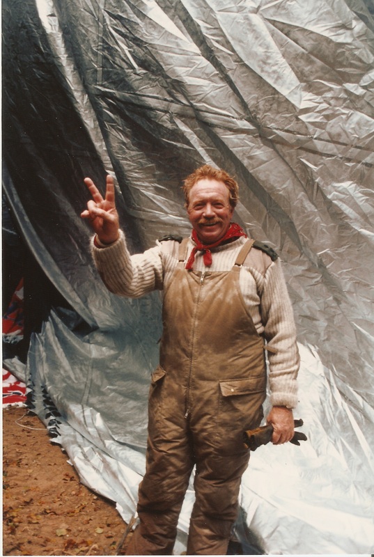 Joseph W. Kittinger, Jr., after setting an FAI World Record for Distance, Montenette, Italy, 18 September 1984. (Joe Kittinger collection) 