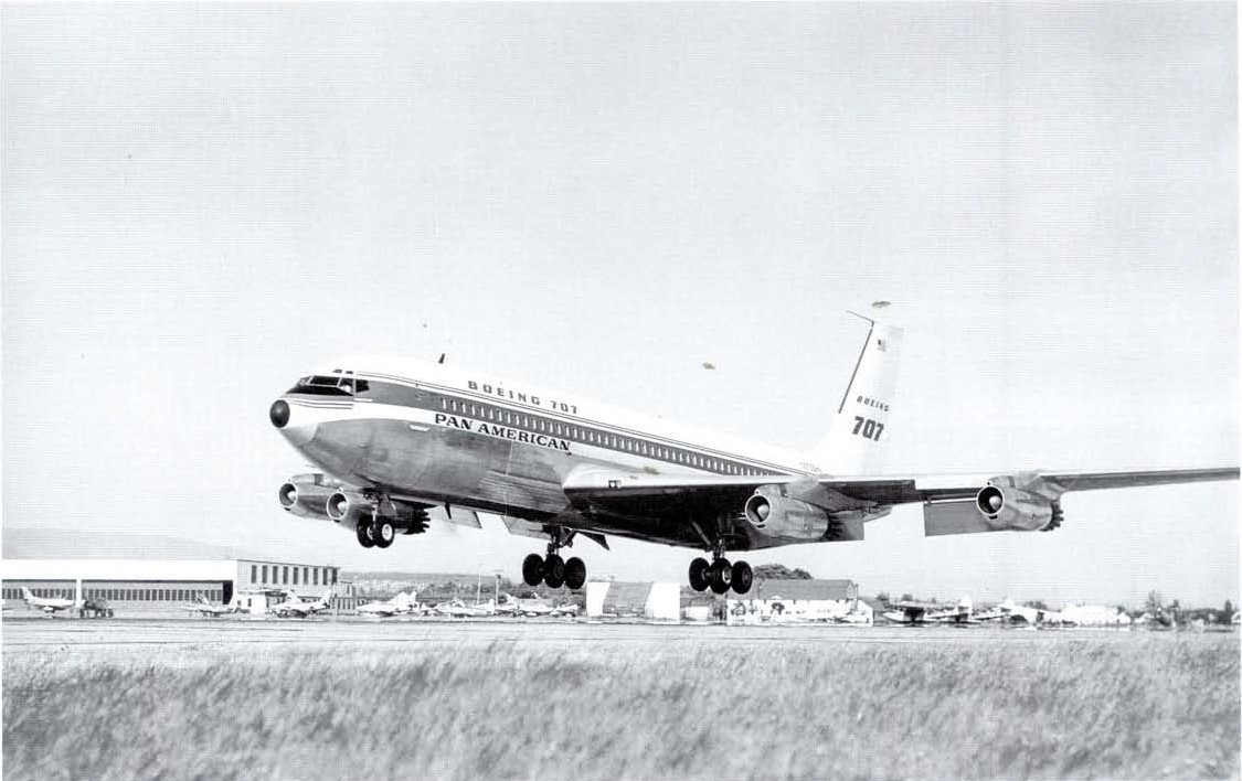 Boeing 707-121 N708PA, with both Boeing and Pan American corporate markings. (Unattributed)