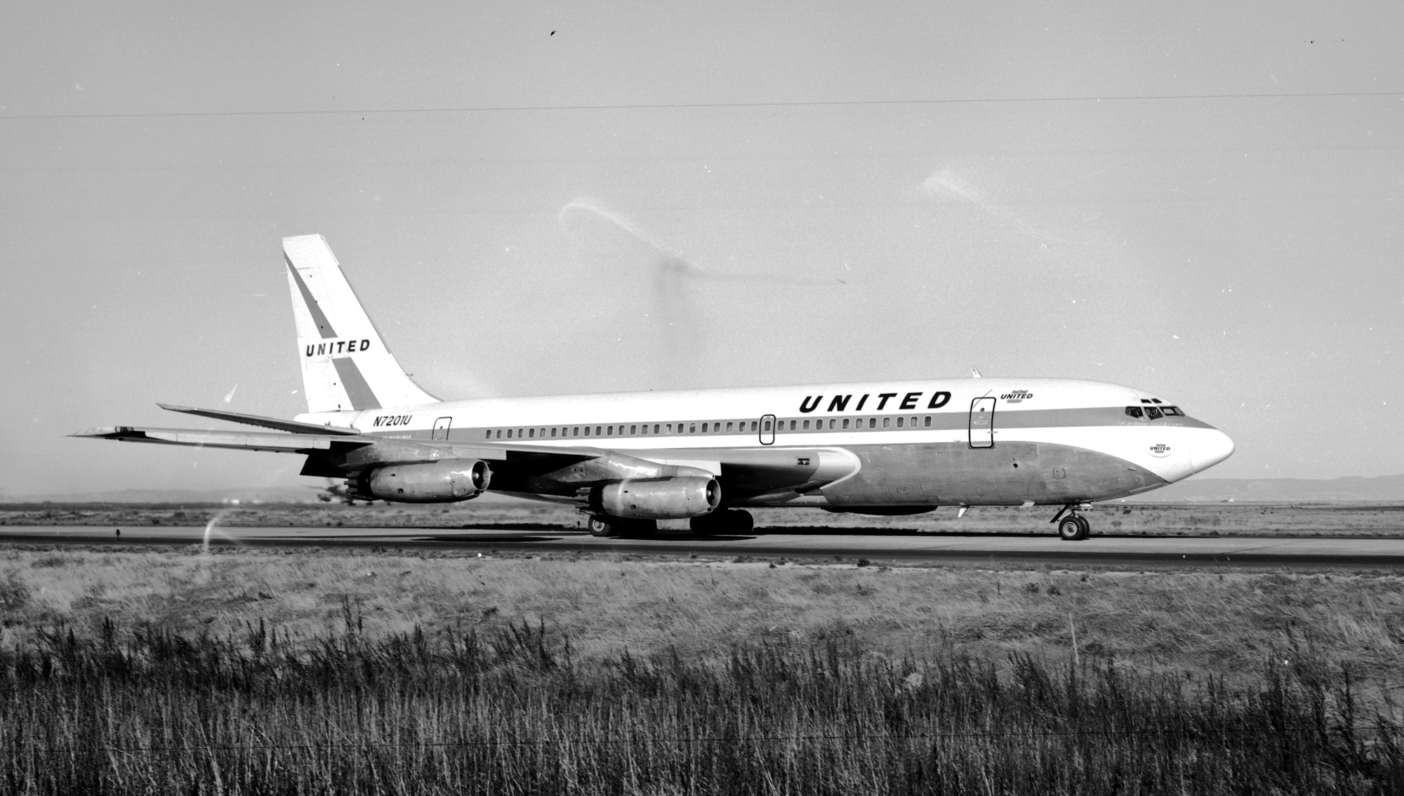 United Airlines' Boeing 720-022, N7201U. (Unattributed) 