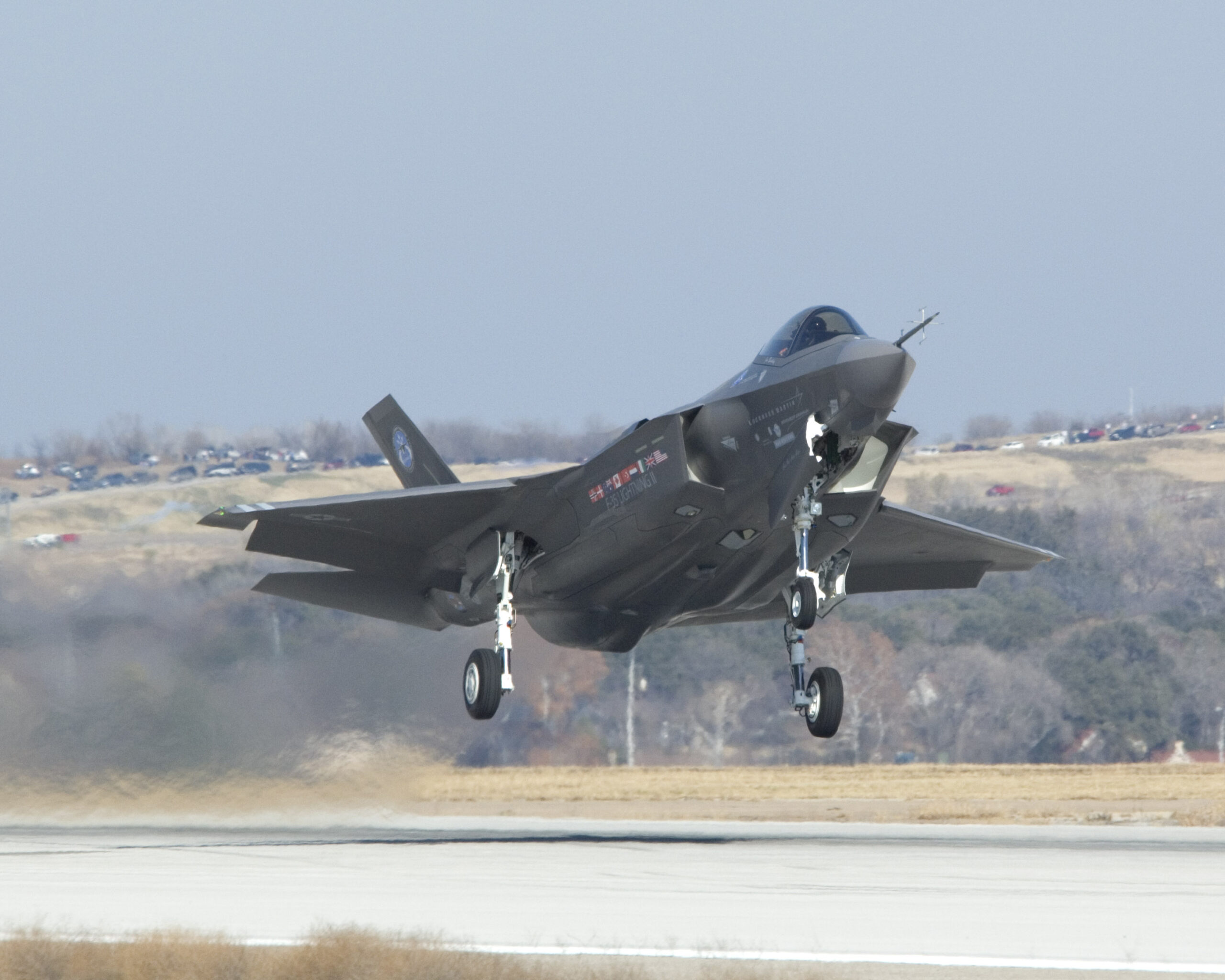 AA-1. the first prototype Lockheed Martin F-22A Lightning II, takes off at Fort Worth, Texas, 12:44 p.m., CST, 15 December 2006. (Lockheed Martin Aeronautics Co.)