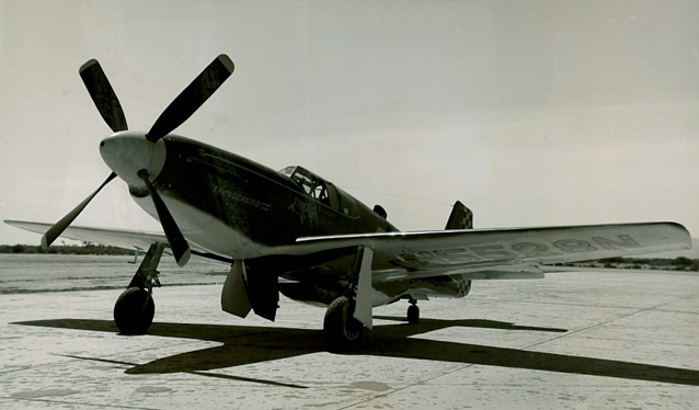 Thunderbird, North American P-51C Mustang, N5528N, circa 1951. (FAI)