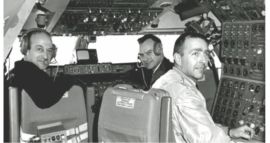 Boeing flight crew (Image courtesy of Neil Corbett, Test and research Pilots, Flight Test Engineers)