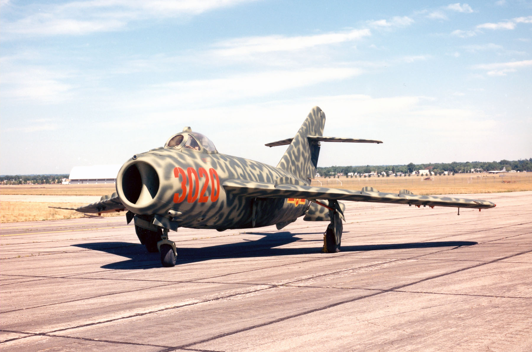 This former Egyptian Air Force Mikoyan-Gurevivch MiG-17F in the collection of the National Museum of the United States Air Force is painted in the colors of the Vietnam Peoples' Air Force. (U.S. Air Force)