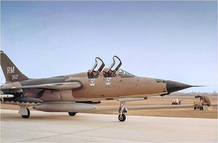 Republic F-105F-1-RE Thunderchief photographed in Southeast Asia, circa 1966. (U.S. Air Force)
