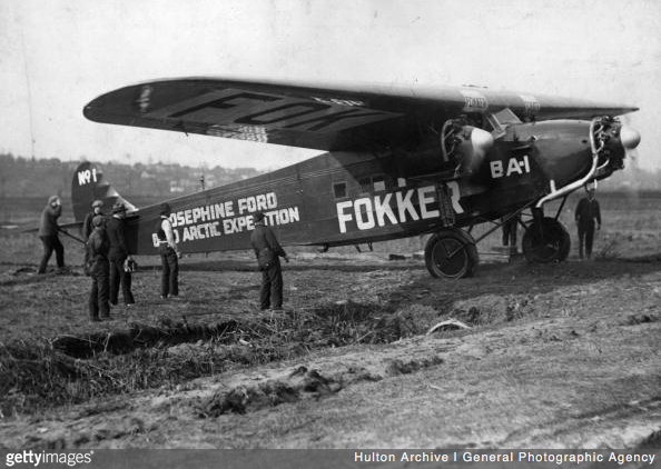 Fokker F.VIIa/3m c/n 4900, Josephine Ford. (Getty Images/Hulton Archive)