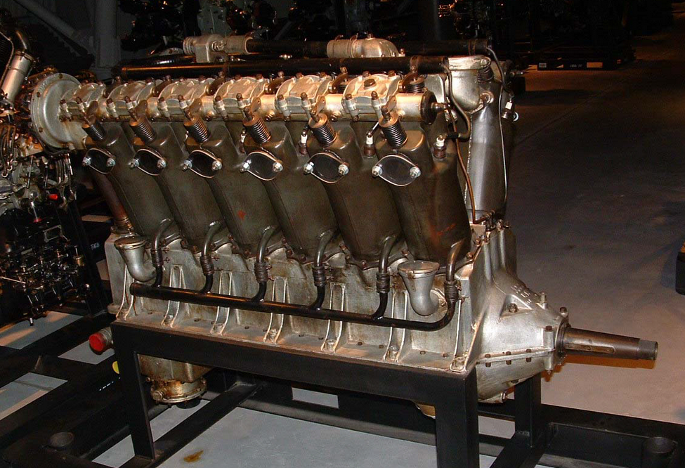 This Ford-built Liberty 12 Model A at the National Air and Space Museum was one of four engines powering NC-4 during its transatlantic flight in 1919. (NASM)