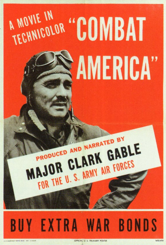 Poster for Gable's production, "Combat America."